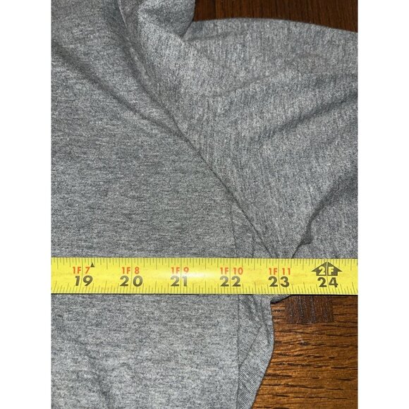 American Eagle Hoodie Men's Large Gray Long Sleeve Tee Shirt Light Weight Pocket - Picture 6 of 7